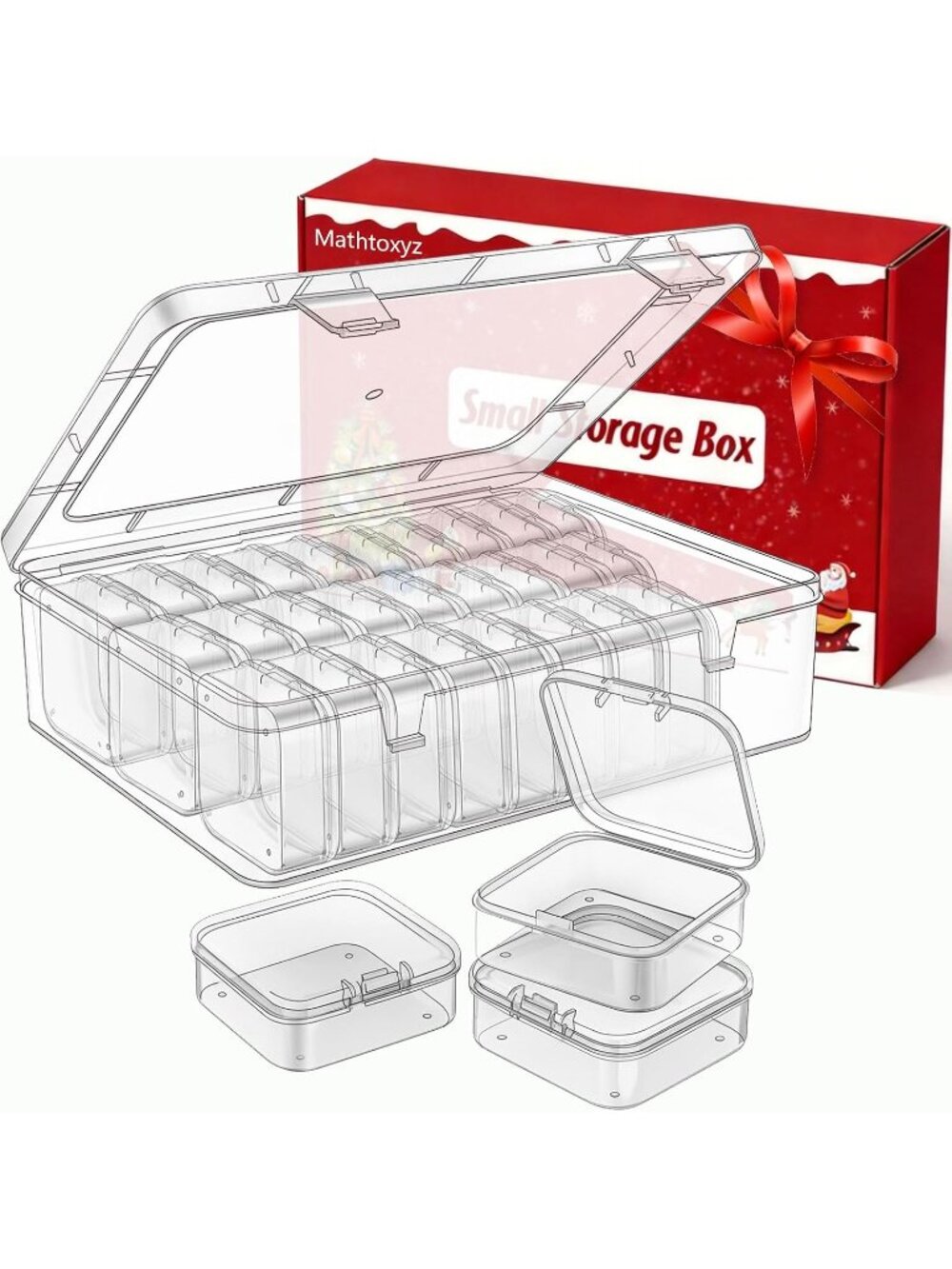 New Bead Organizer Box, 30Pcs Small Beads Organizers and Storage Plastic